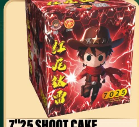 7 INCI 25 SHOOT CAKE THUNDER KING